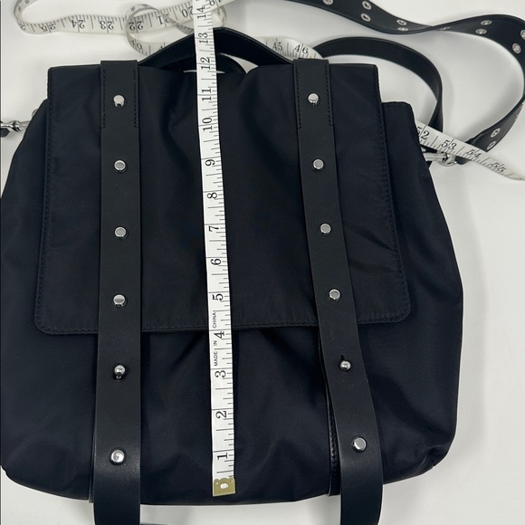 AllSaints Sid black nylon and leather backpack like new - Picture 11 of 11